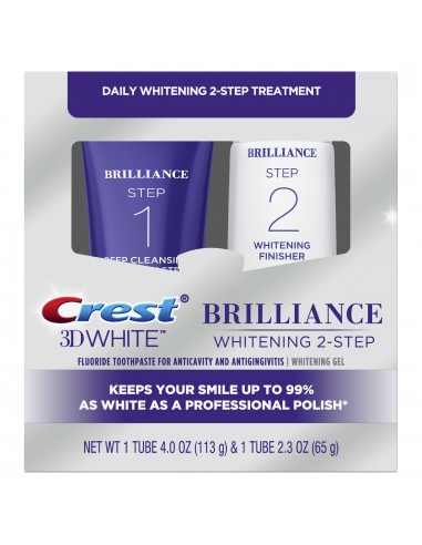 Crest 3D White Brilliance + Whitening Two-Step - Двухступенчатая система отбеливания